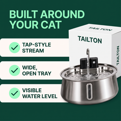 Tailton cat fountain — 06
