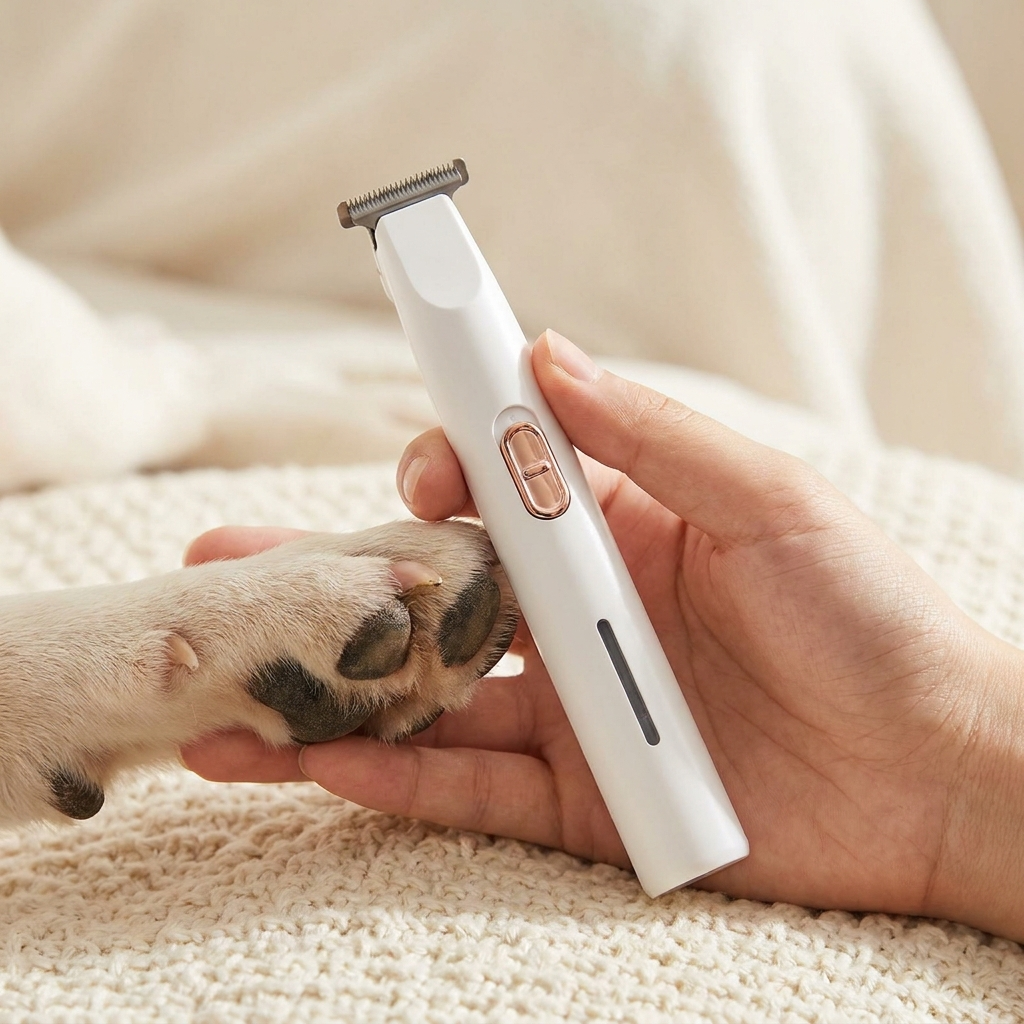 After - clean trimmed paw pads