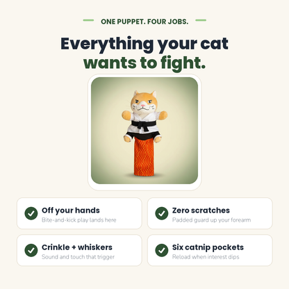 Four benefits of the Sensei Cat wrestling puppet